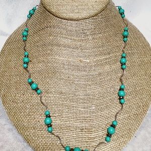 Sterling silver and turquoise necklace